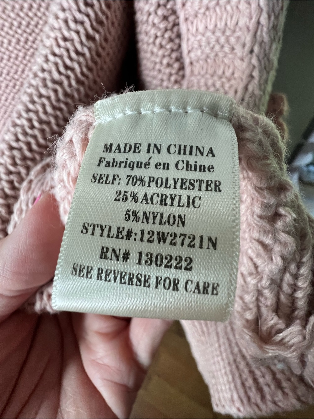Altar'd State Dusty Pink Floral Knit Cardigan - Picture 7 of 9